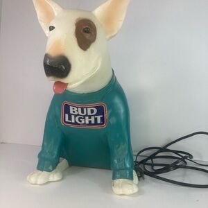 Bud Light Bull Terrier Dog Lamp